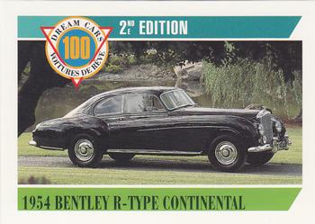 1992 Panini Dream Cars 2nd Edition #43 1954 Bentley R-Type Continental Front