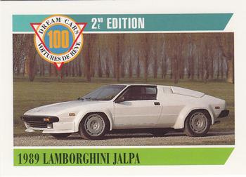 1992 Panini Dream Cars 2nd Edition #45 1989 Lamborghini Jalpa Front