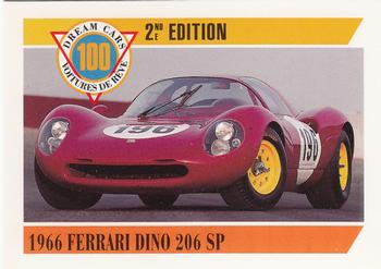 1992 Panini Dream Cars 2nd Edition #54 1966 Ferrari Dino 206 SP Front