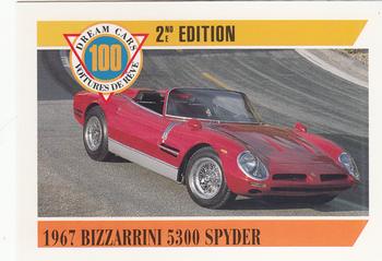 1992 Panini Dream Cars 2nd Edition #58 1967 Bizzarrini 5300 Spyder Front