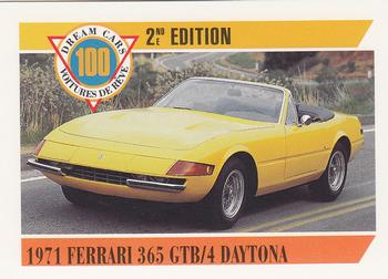 1992 Panini Dream Cars 2nd Edition #67 1971 Ferrari 365 GTB/4 Daytona Front