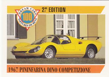 1992 Panini Dream Cars 2nd Edition #74 1967 Pininfarina Dino Competizione Front