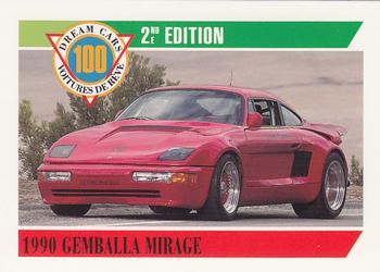 1992 Panini Dream Cars 2nd Edition #79 1990 Gemballa Mirage Front