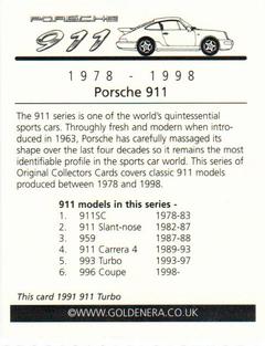 2003 Golden Era Porsche 911 (1978-98) #NNO Porsche 911 1978-98 Back