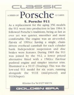 1996 Golden Era Classic Porsche #5 Porsche 911 Back