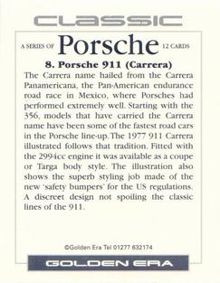 1996 Golden Era Classic Porsche #8 Porcshe 911 Carrera Back