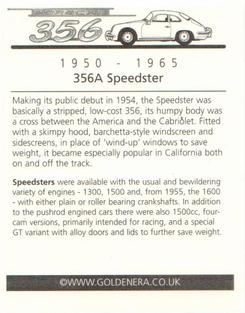 2003 Golden Era Porsche 356 (1950-65) #4 356A Speedster Back