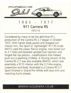 2003 Golden Era Porsche 911 (1963-77) #4 911 Carrera RS Back
