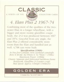 1995 Golden Era Classic Lotus 1st Series #4 Elan Plus 2 Back