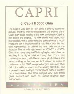 1995 Golden Era The Ford Capri #6 Ford Capri II 3000 GHIA Back