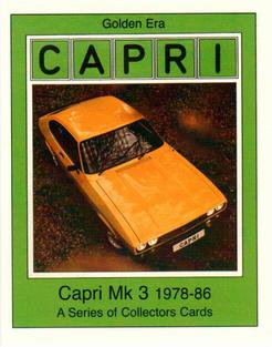 2007 Golden Era Capri Mk3 1978-86 #NNO Capri Mk3 1978-1986 Front