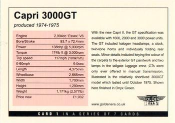 2004 Golden Era Capri Mk II Performance Models 1974-78 #1 Capri 3000GT Back