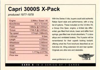 2004 Golden Era Capri Mk II Performance Models 1974-78 #6 Capri 3000S 'X-Pack' Back
