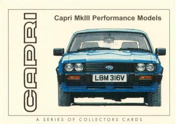 2004 Golden Era Capri Mk III Performance Models 1978-86 #NNO Capri MkIII Performance Models Front