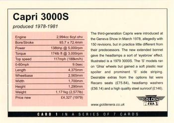 2004 Golden Era Capri Mk III Performance Models 1978-86 #1 Capri 3000S Back