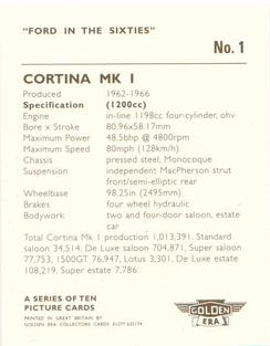 1996 Golden Era Ford In The Sixties #1 Cortina MK I Back