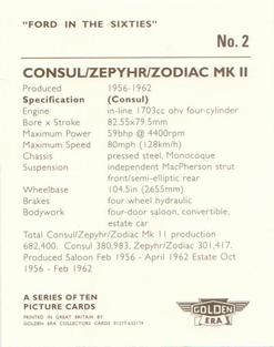 1996 Golden Era Ford In The Sixties #2 Consul / Zepyhr / Zodiac Mk II Back