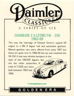 2004 Golden Era Daimler Classics #3 Dailmer 2.5 Litre/V8-250 Back
