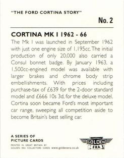 2002 Golden Era Ford Cortina Story 1962-1982 #2 Cortina MK I Back
