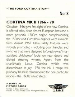 2002 Golden Era Ford Cortina Story 1962-1982 #3 Cortina MK II Back