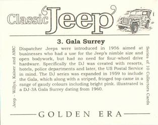 2002 Golden Era Classic Jeep #3 Jeep Gala Surrey Back