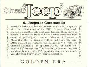 2002 Golden Era Classic Jeep #6 Jeepster Commando Back