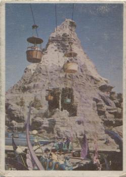 1965 Donruss Disneyland (Blue Back) #35 Disneyland Skyway Passes Through Matterhorn Mountain Front