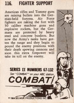 1964 Donruss Combat! (Series II) #116 Fighter Support Back