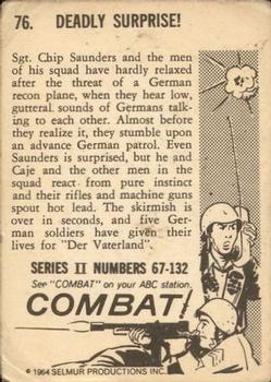 1964 Donruss Combat! (Series II) #76 Deadly Surprise! Back