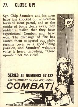 1964 Donruss Combat! (Series II) #77 Close Up! Back
