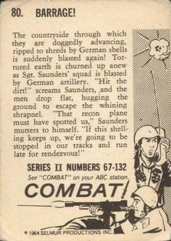 1964 Donruss Combat! (Series II) #80 Barrage! Back