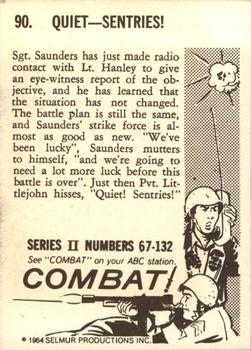 1964 Donruss Combat! (Series II) #90 Quiet - Sentries! Back