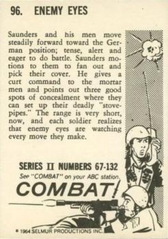 1964 Donruss Combat! (Series II) #96 Enemy Eyes Back