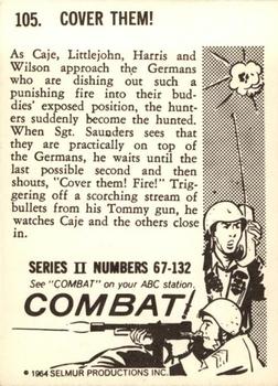 1964 Donruss Combat! (Series II) #105 Cover Them! Back