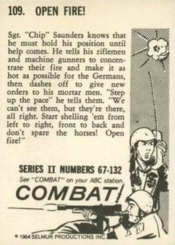1964 Donruss Combat! (Series II) #109 Open Fire! Back