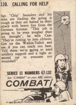 1964 Donruss Combat! (Series II) #110 Calling for Help Back