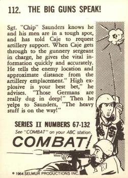 1964 Donruss Combat! (Series II) #112 The Big Guns Speak! Back