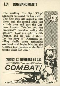 1964 Donruss Combat! (Series II) #114 Bombardment! Back