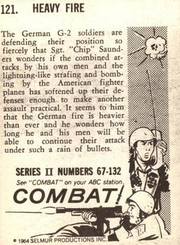 1964 Donruss Combat! (Series II) #121 Heavy Fire Back