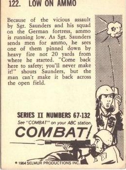 1964 Donruss Combat! (Series II) #122 Low on Ammo Back