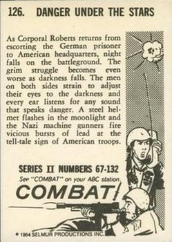 1964 Donruss Combat! (Series II) #126 Danger Under the Stars Back
