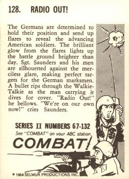 1964 Donruss Combat! (Series II) #128 Radio Out! Back