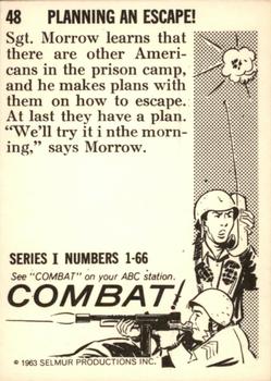 1963 Donruss Combat! (Series I) #48 Planning an Escape! Back