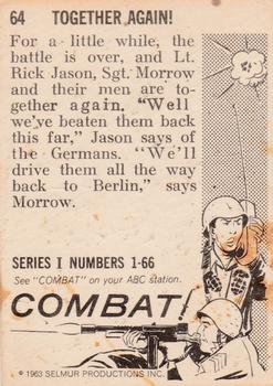 1963 Donruss Combat! (Series I) #64 Together Again! Back