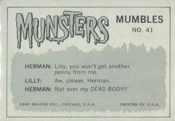 1964 Leaf Munsters #41 And they say 