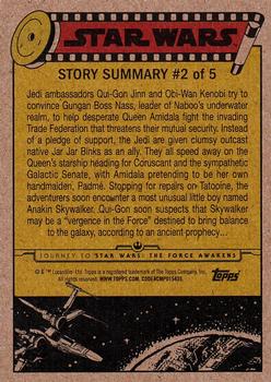 2015 Topps Star Wars Journey to the Force Awakens #2 Power of the Podrace Back