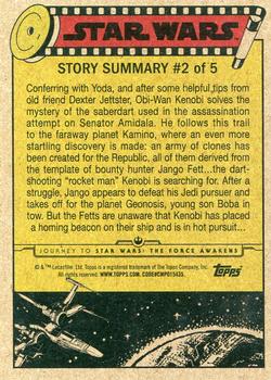 2015 Topps Star Wars Journey to the Force Awakens #7 The mystery on Kamino Back