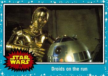 2015 Topps Star Wars Journey to the Force Awakens #23 Droids on the run Front