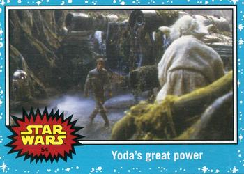 2015 Topps Star Wars Journey to the Force Awakens #54 Yoda's great power Front