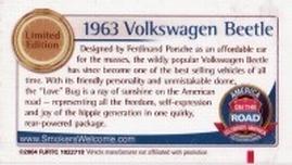 2004 America on the Road: Celebrate America #NNO 1963 Volkswagon Beetle Back